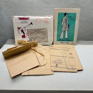 Vintage Grit Sewing Pattern 4719 Size 34 Misses Long Vest Coat / Jumpsuit Uncut